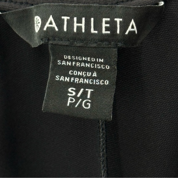 NWT Athleta Finish Line Straight Leg Trendy Track Pant Black/White Size S Tall - Picture 11 of 13